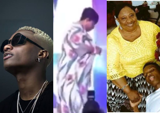 Video of Wizkid’s Mom Dancing on Stage Make Waves Online After He Called Out Davido’s Uncle