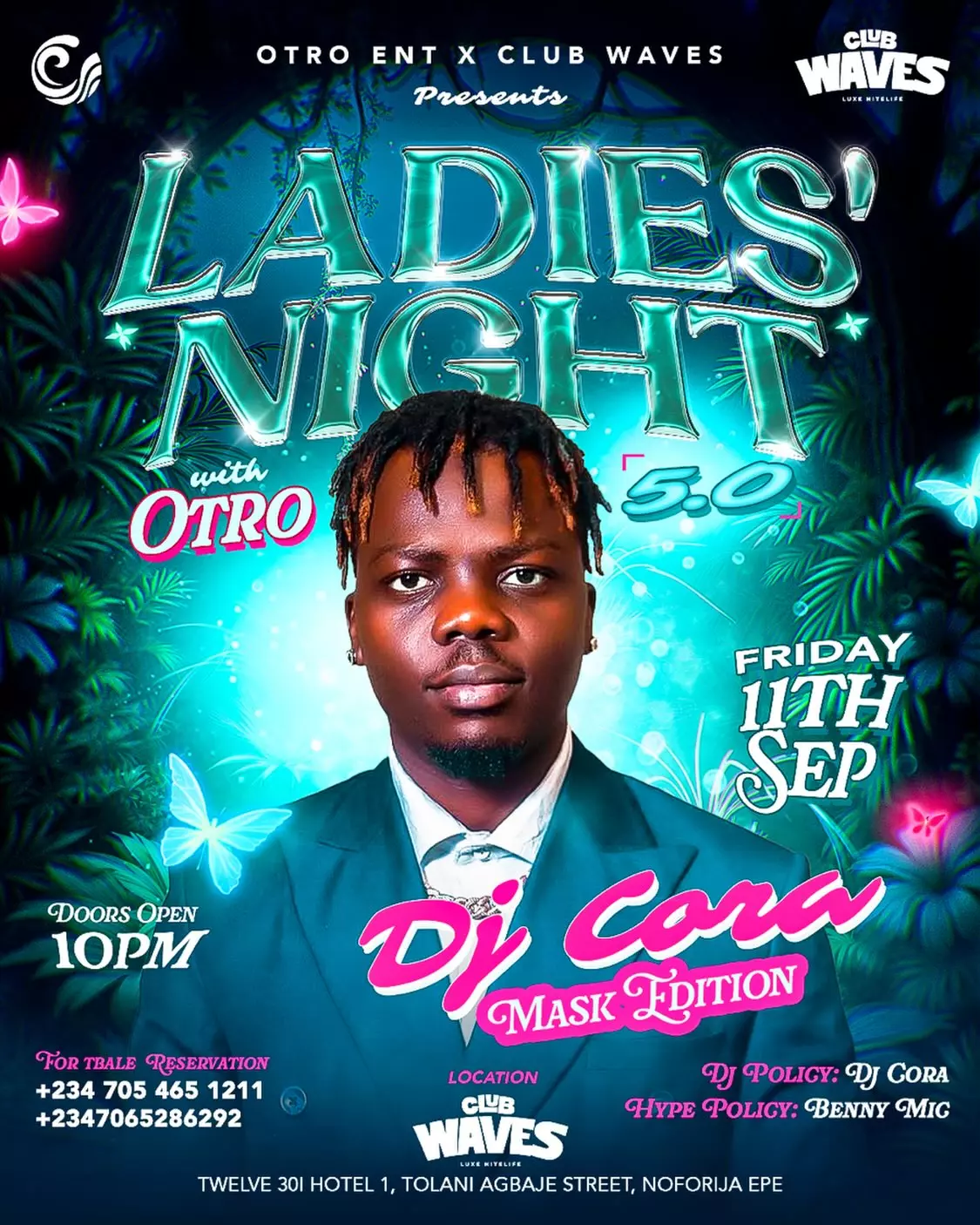 NIGHT WITH OTRO 5.0 – DJ CORA MASK EDITION