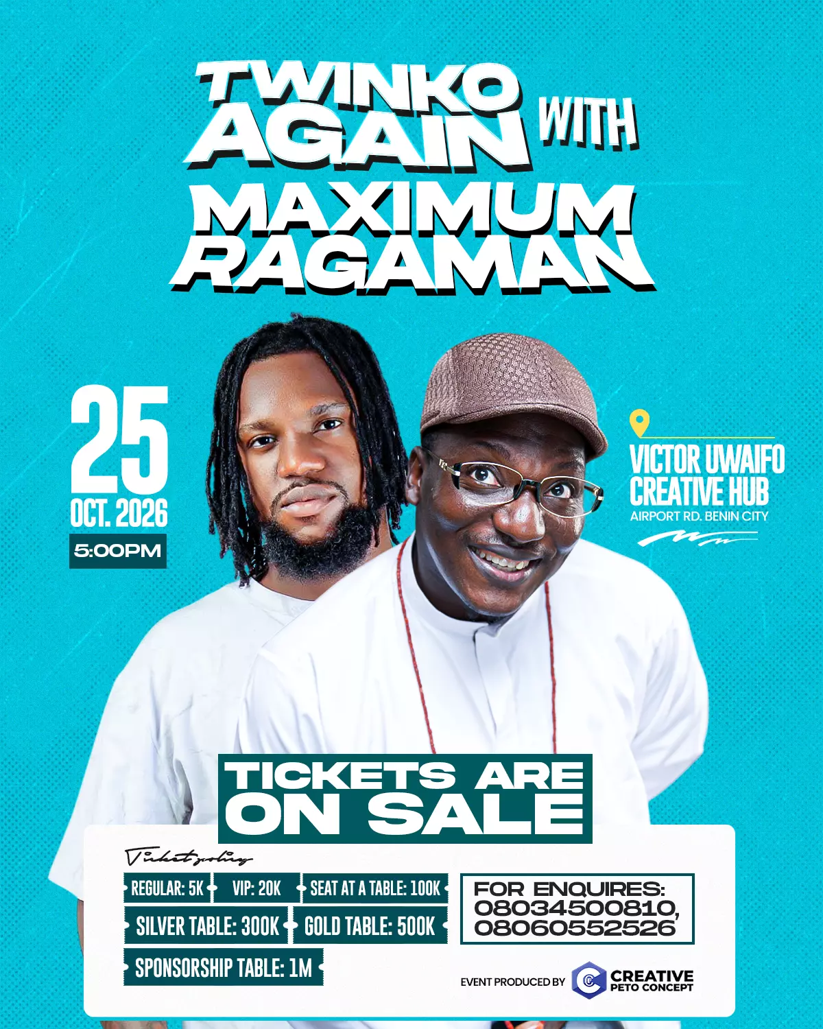 Twinko Again with Maximum Ragaman – Creative Peto Concept