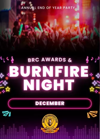 BRC BONFIRE & AWARD NIGHT 2026 — ANNUAL END-OF-YEAR PARTY