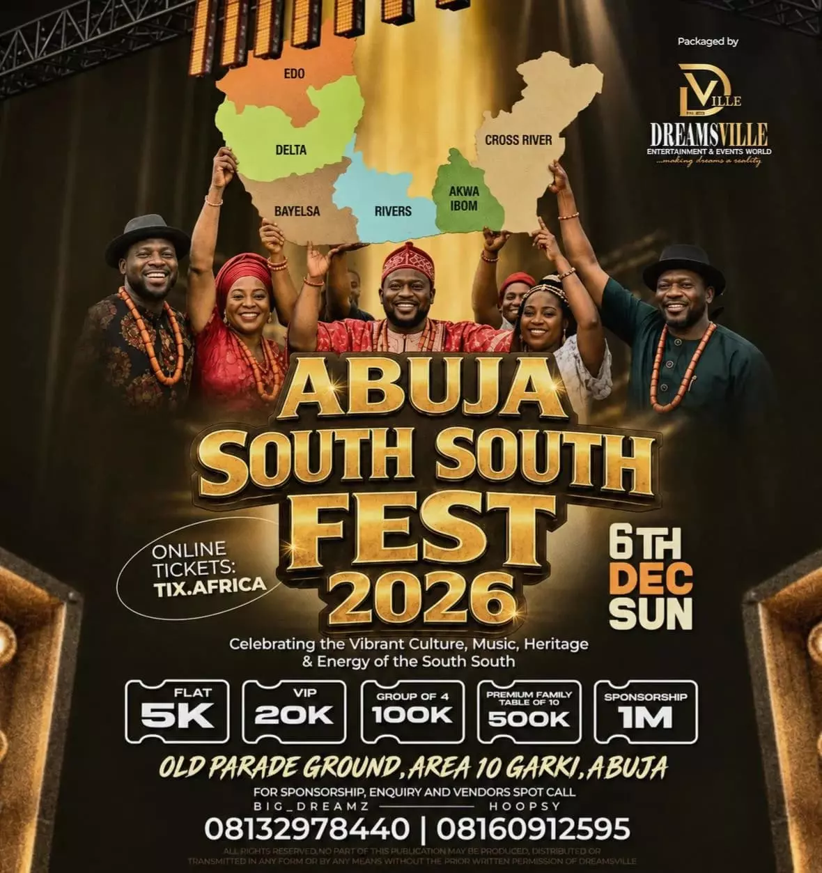 ABUJA SOUTH SOUTH FEST 2026 — BY DREAMSVILLE ENTERTAINMENT & EVENTS WORLD