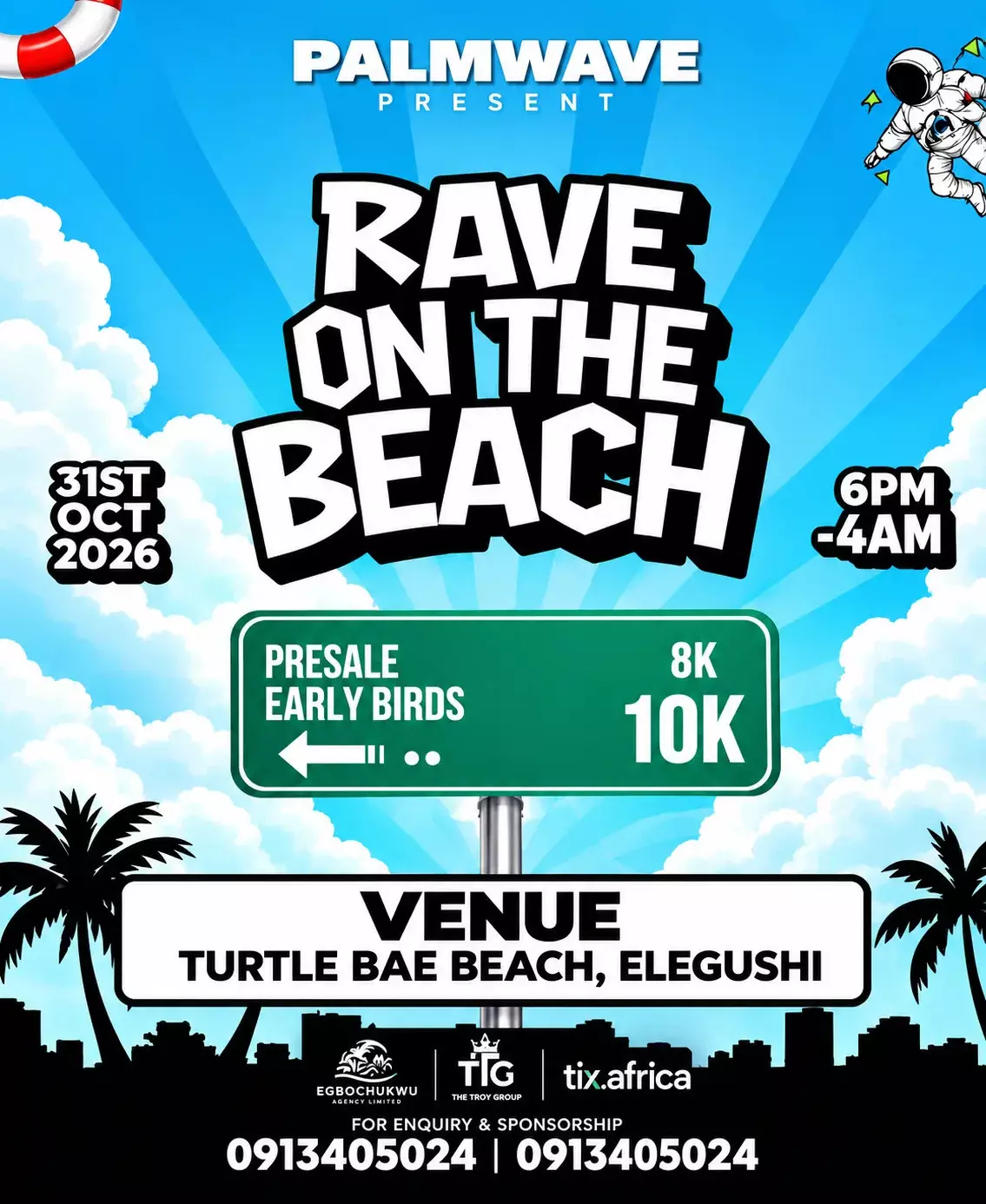 PALMWAVE PRESENTS: RAVE ON THE BEACH