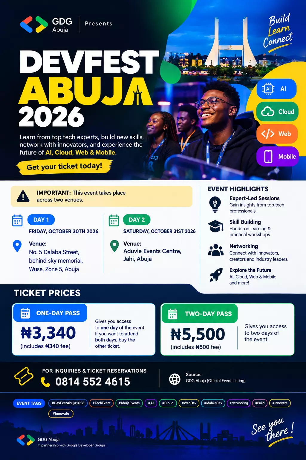 DEVFEST ABUJA 2026 — GDG ABUJA