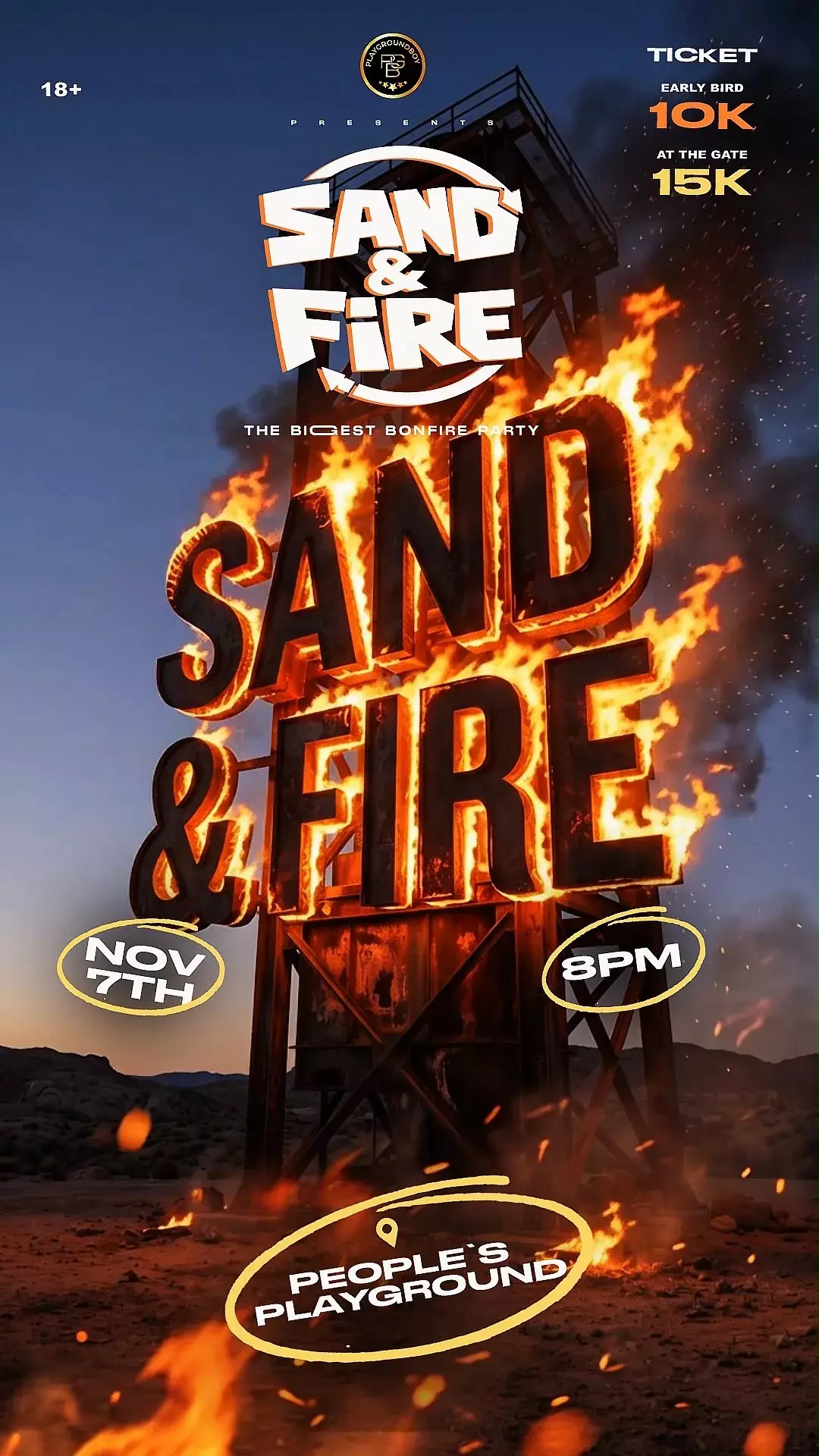 PLAYGROUND BOY PRESENTS: SAND & FIRE