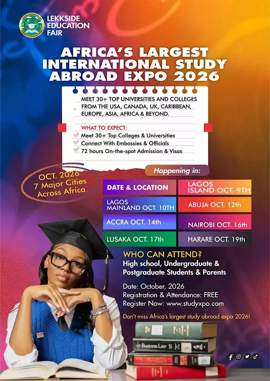 LEKKSIDE EDUCATION FAIR – STUDY ABROAD EXPO 2026  ABUJA