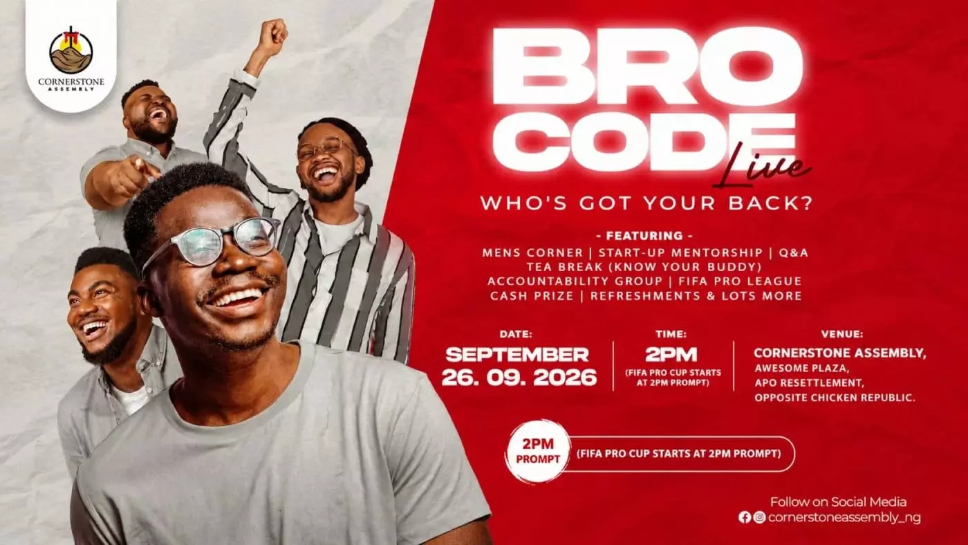 BRO CODE LIVE — CORNERSTONE ASSEMBLY