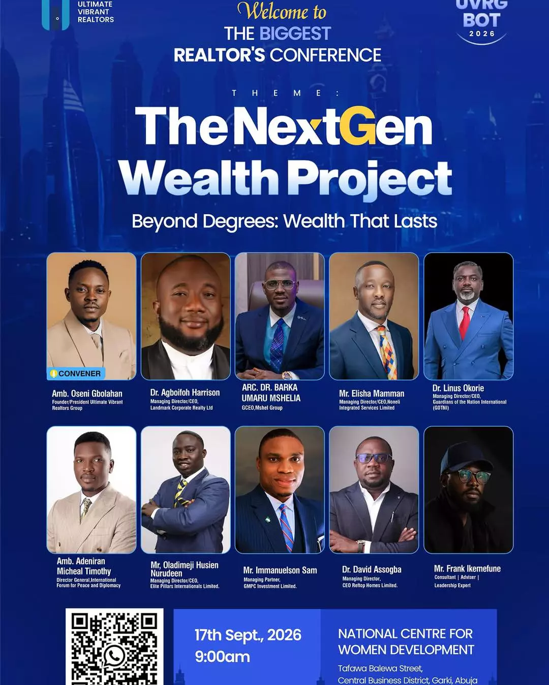 THE NEXTGEN WEALTH PROJECT — ULTIMATE VIBRANT REALTORS GROUP