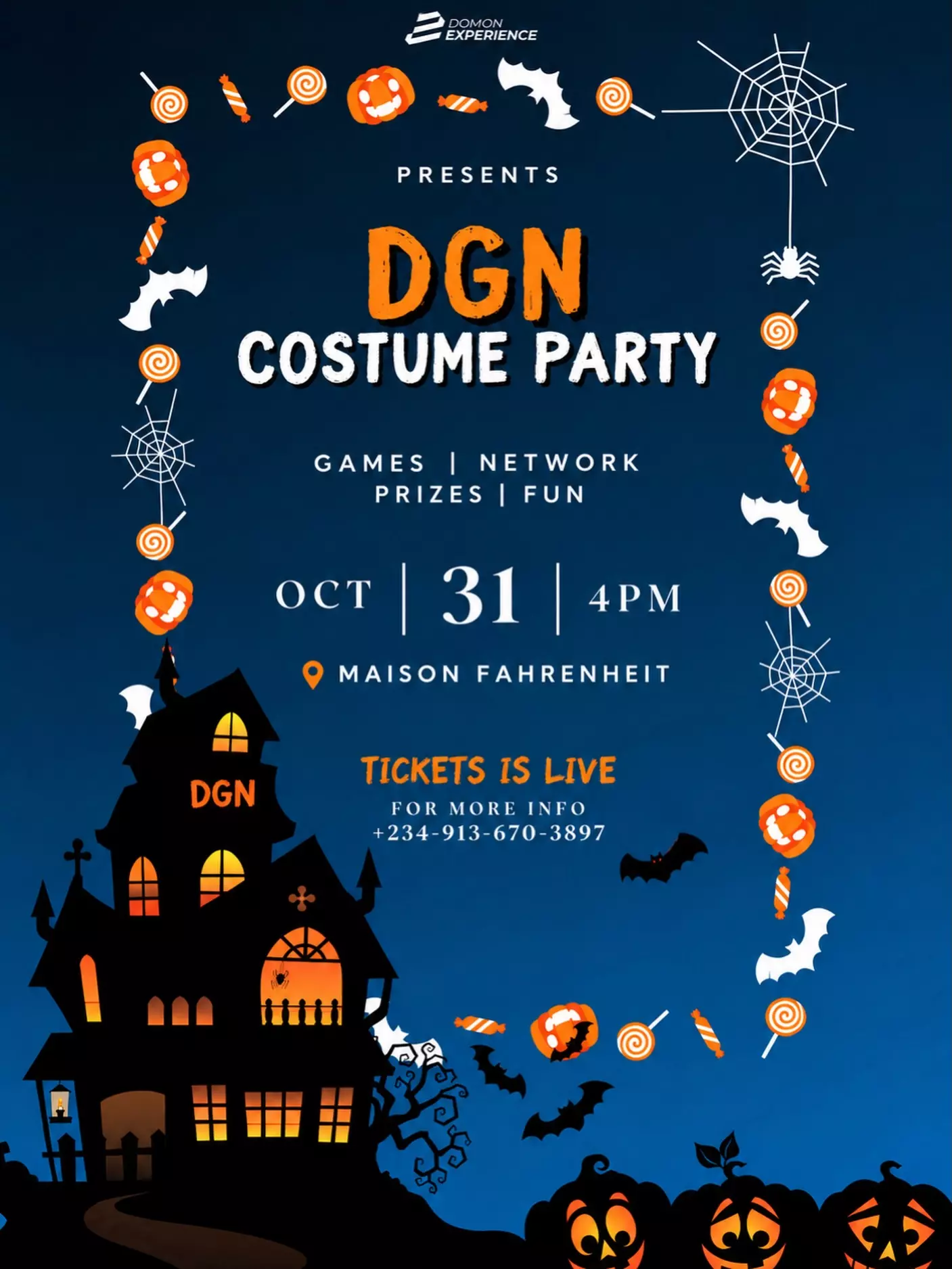 DGN COSTUME PARTY — DOMON EXPERIENCE