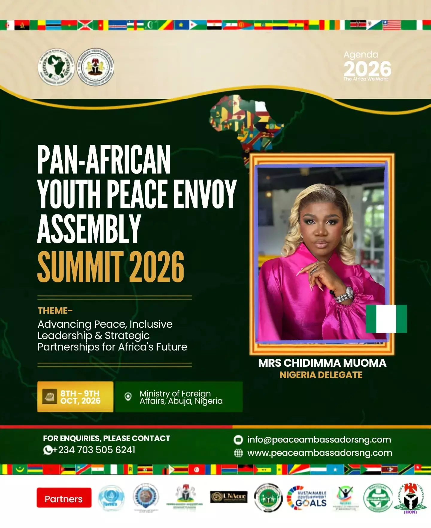 PAN-AFRICAN YOUTH PEACE ENVOY ASSEMBLY SUMMIT 2026