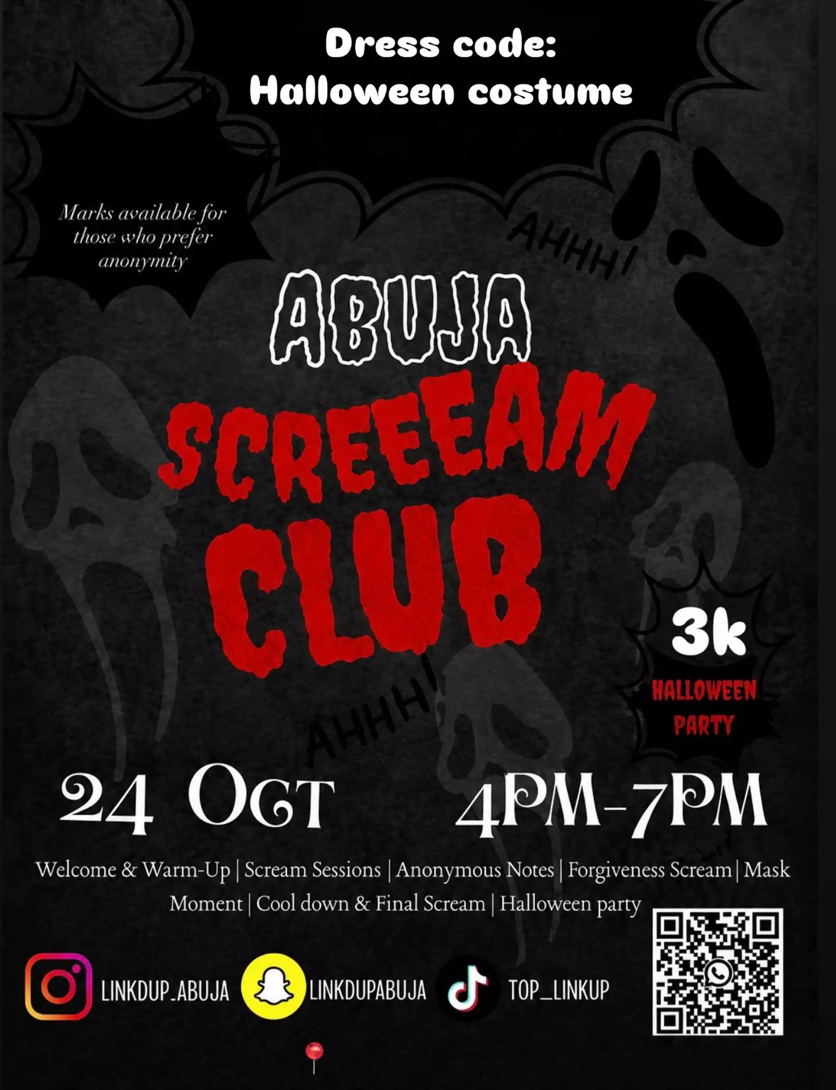 ABUJA SCREAM CLUB HALLOWEEN PARTY