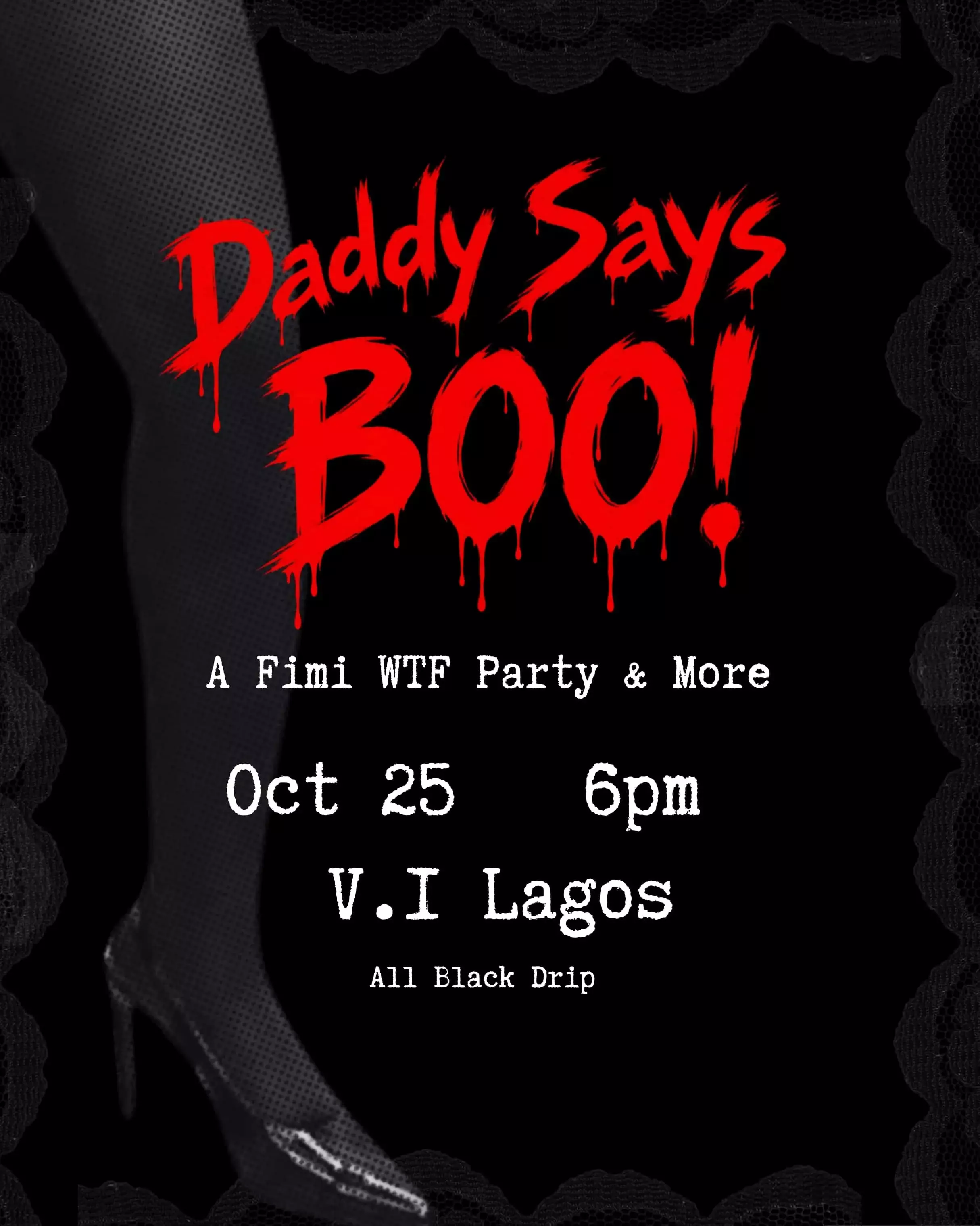 DADDY SAYS BOO!