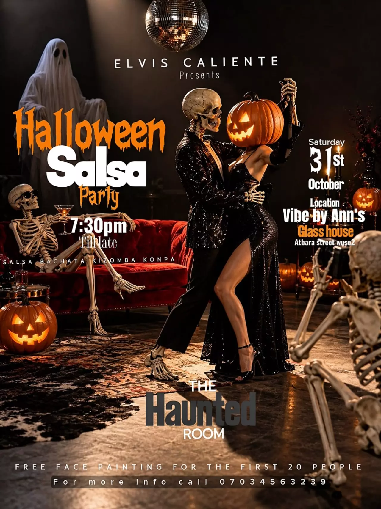 HALLOWEEN SALSA PARTY – THE HAUNTED ROOM